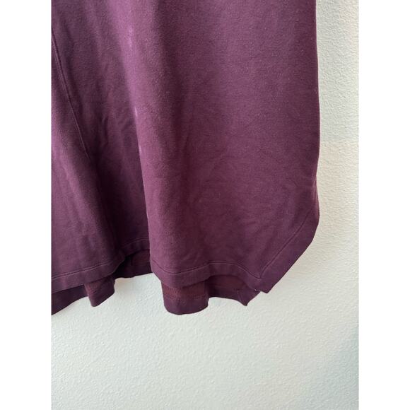 Athleta Women’s Ethereal Brushed High Neck, maroon SIZE small oversized comfy - Picture 4 of 6